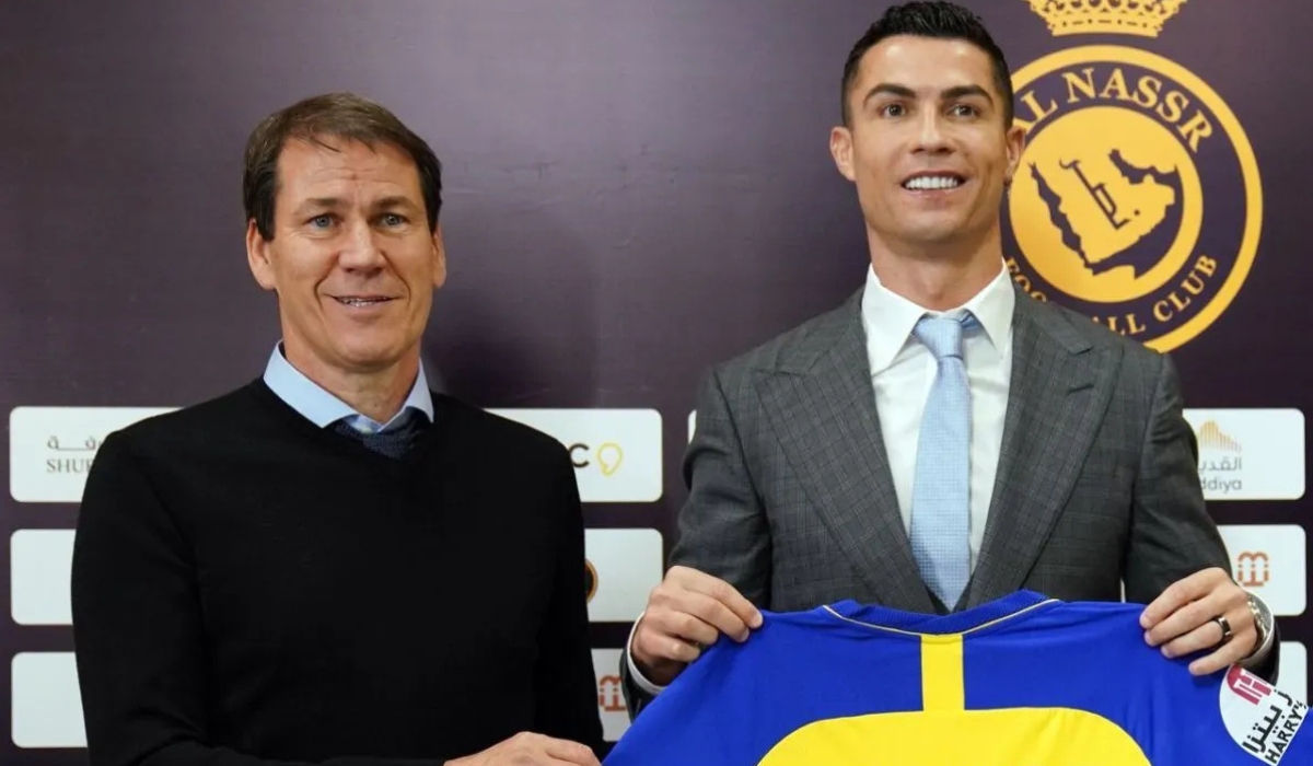 Al Nassr Rudi Garcia with Cristiano Ronaldo